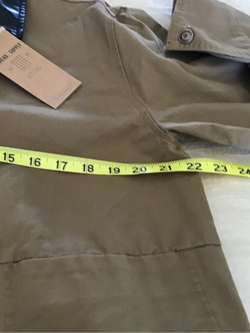 Thread & Supply Brown Canvas Field Jacket with Black Collar - Picture 9 of 10